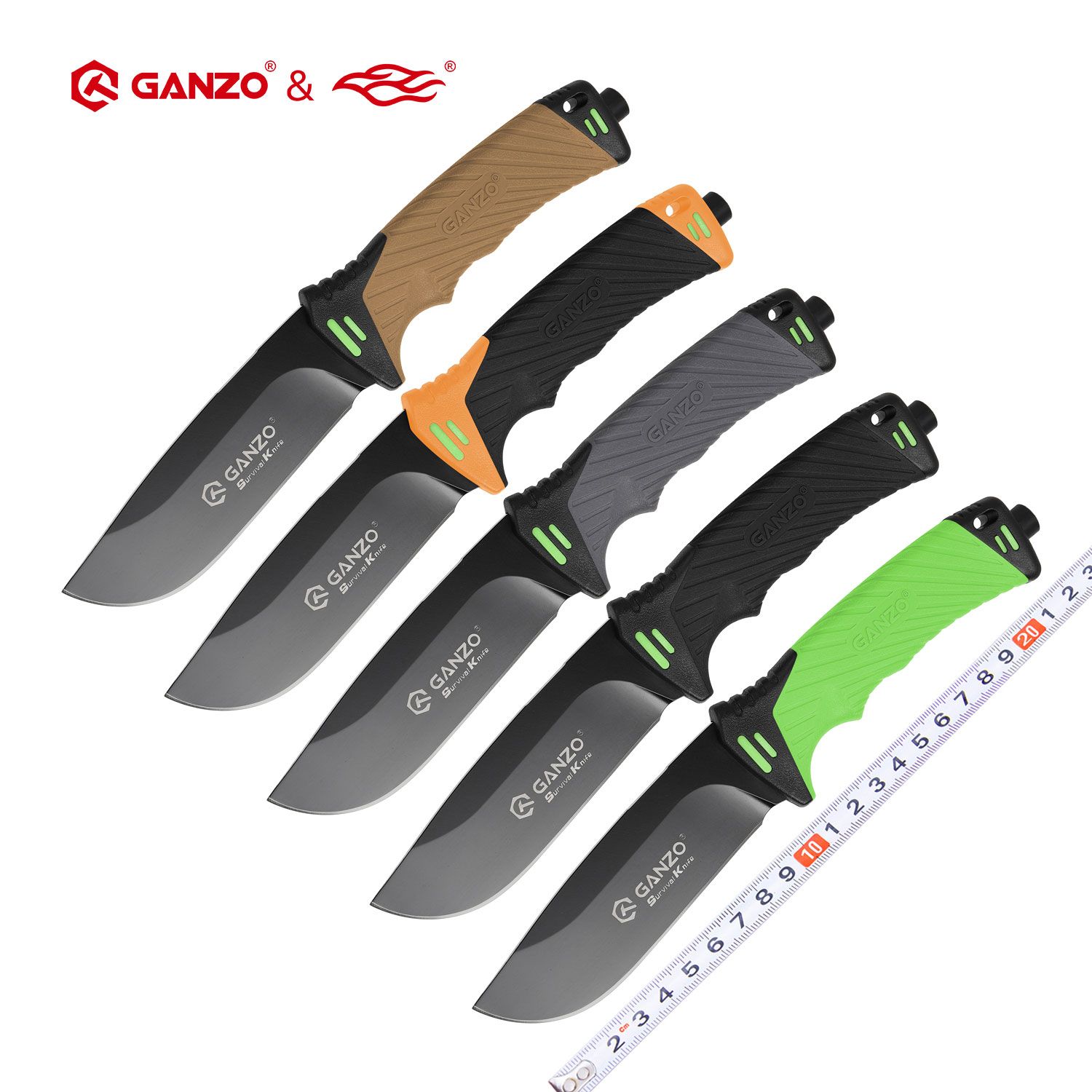 Knife Hunting Fixed Blade - Нож Ganzo G8012 с фиксированным клинком