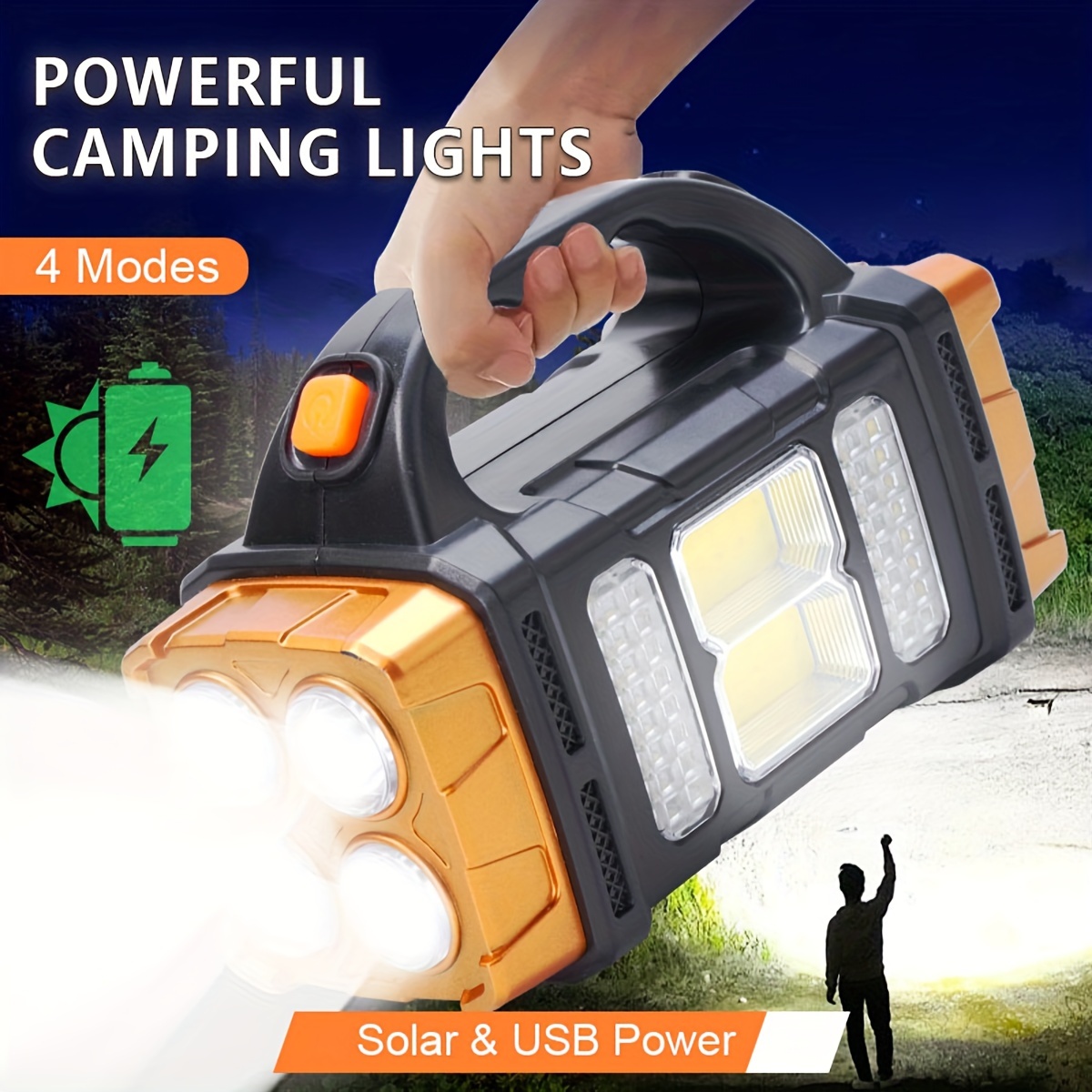 Hunting Outdoor - Новый усовершенствованный перезаряжаемый мощный солнечный светодиодный