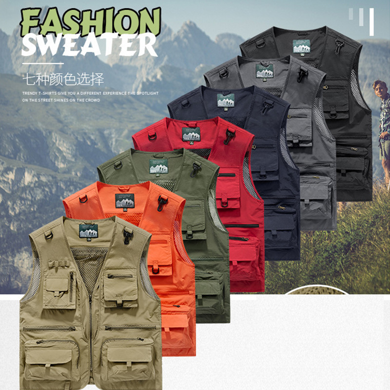 Outdoor Hunting Photography - Весенне-осенний сетчатый быстросохнущий жилет с множеством