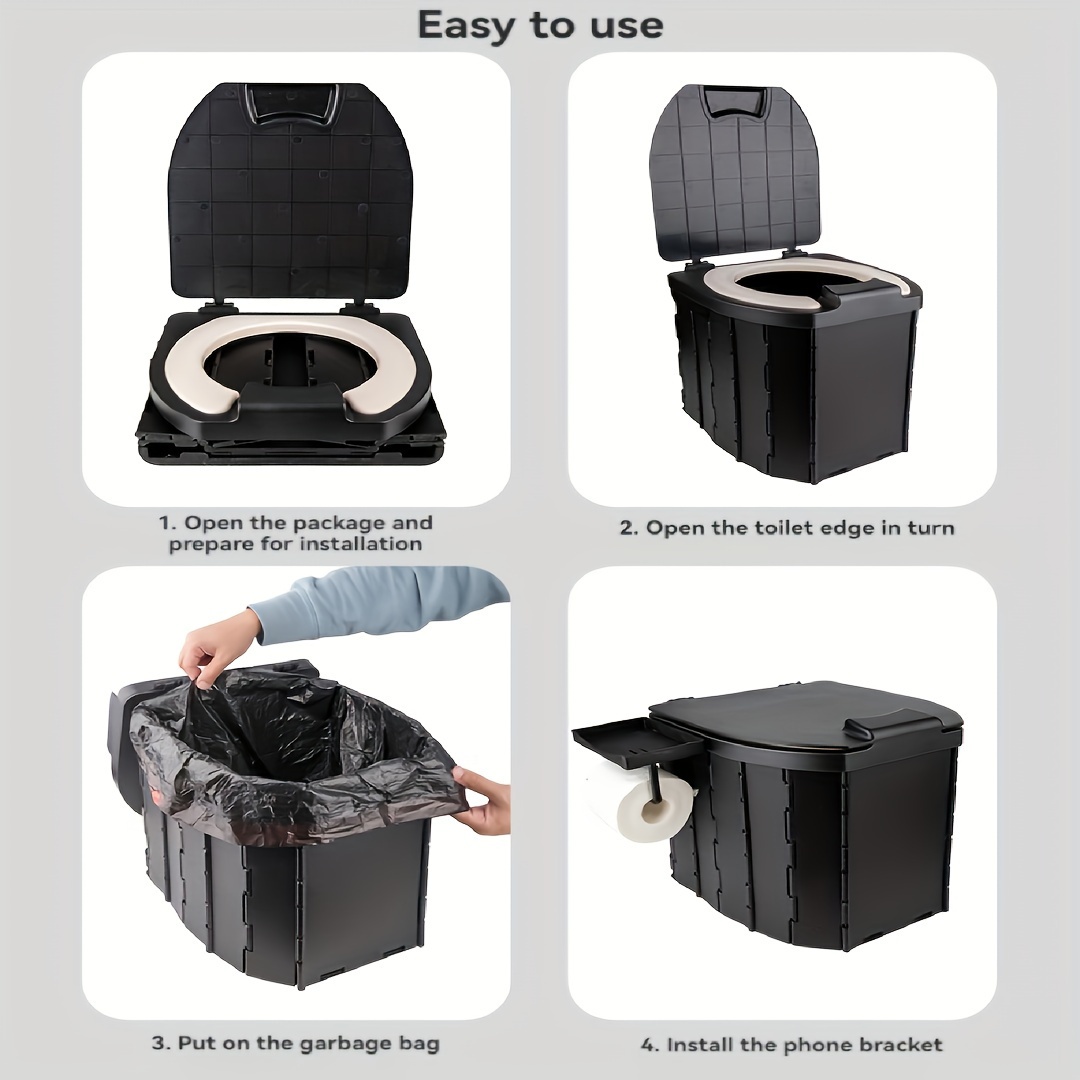 Портативный складной туалет с  – обзор и цена Outdoor Hunting Toilet